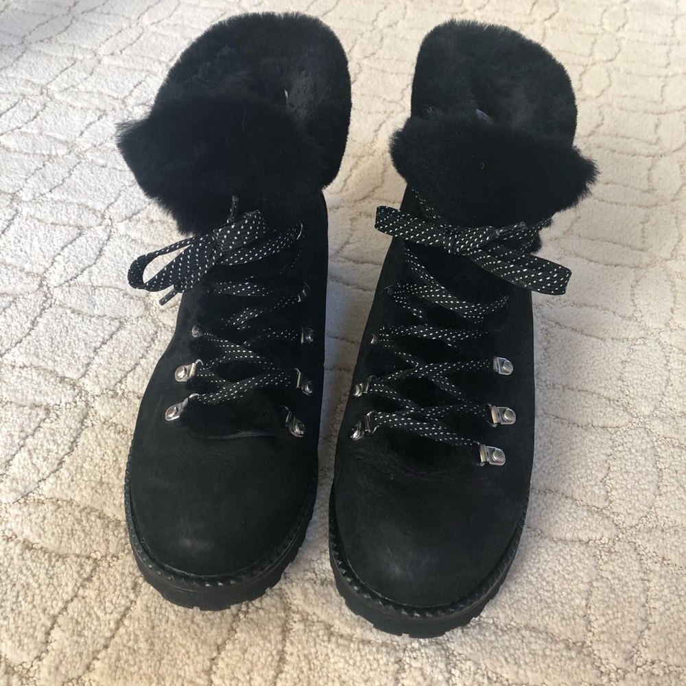 J.Crew Fur-lined Hiking Boots